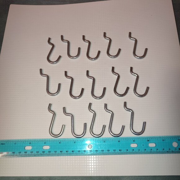 15 Pcs Pegboard Hooks Metal Hardware Home Peg Board Accessories Display Garage - Picture 3 of 6